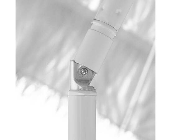 Umbrelă de plajă, alb, 180 cm, 7 image