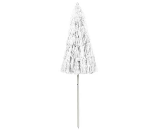 Umbrelă de plajă, alb, 240 cm, 3 image