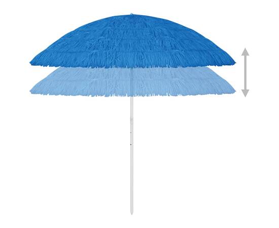 Umbrelă de plajă, albastru, 300 cm, 5 image