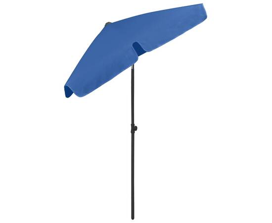 Umbrelă de plajă, albastru azuriu, 180x120 cm, 6 image