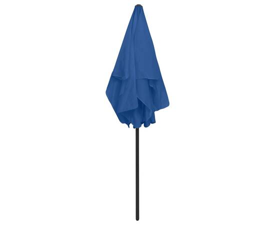 Umbrelă de plajă, albastru azuriu, 180x120 cm, 7 image