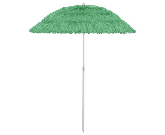 Umbrelă de plajă, verde, 180 cm