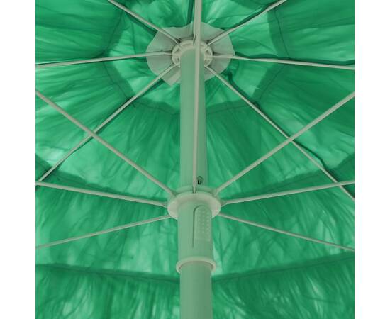 Umbrelă de plajă, verde, 240 cm, 2 image