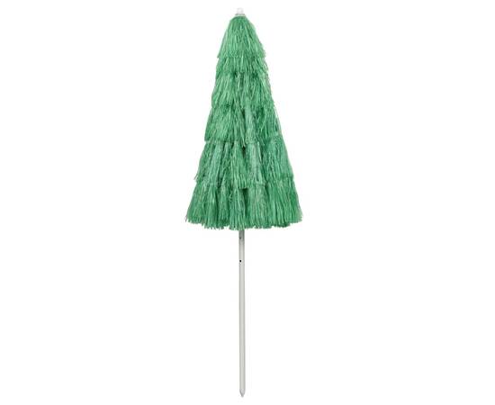 Umbrelă de plajă, verde, 240 cm, 3 image