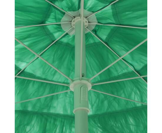 Umbrelă de plajă, verde, 300 cm, 2 image
