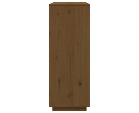 Dulap înalt, maro miere, 67x40x108,5 cm, lemn masiv de pin, 7 image