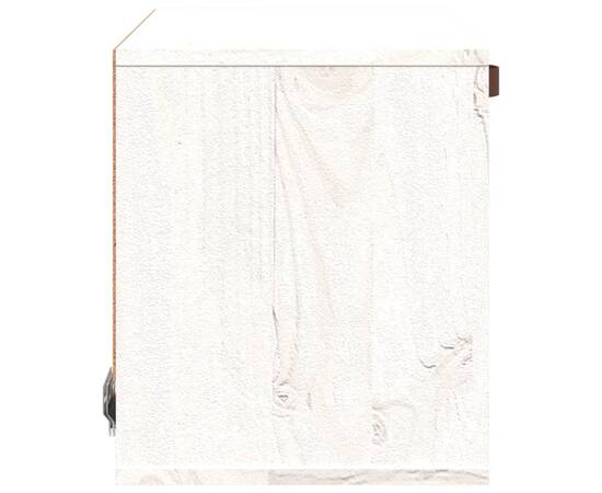Dulap de perete, alb, 40x30x35 cm, lemn masiv de pin, 4 image