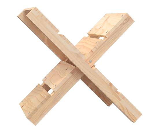 Suport pentru bușteni 47x39,5x48 cm lemn masiv de pin, 2 image