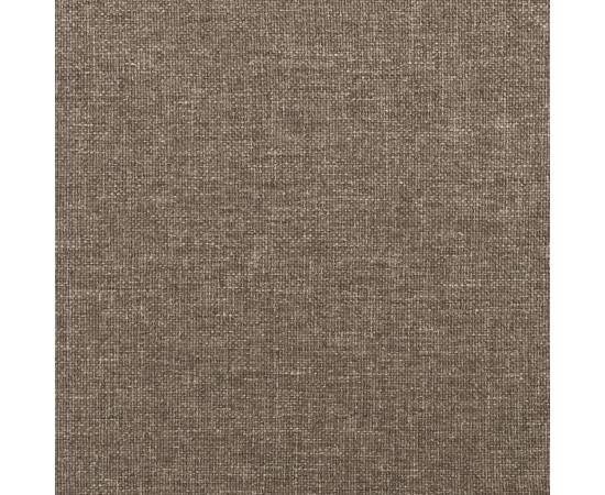 Tăblii de pat, 4 buc, gri taupe, 80x5x78/88 cm, textil, 7 image