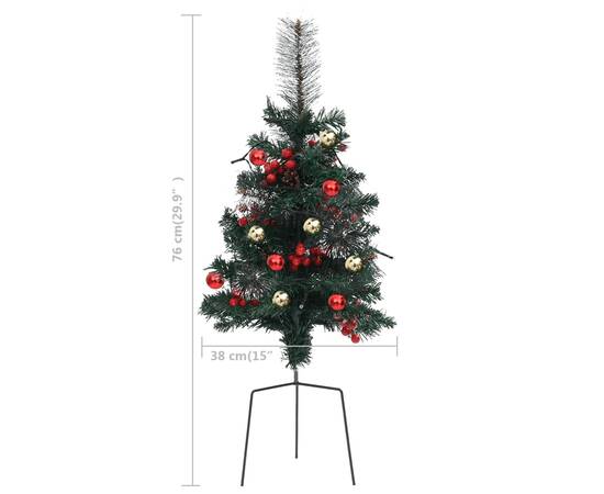 Brazi artificiali de crăciun pentru alee cu led 2 buc. 76cm pvc, 10 image