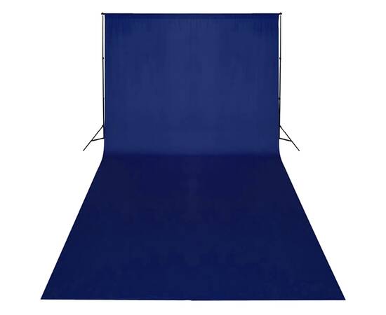 Fundal foto, albastru, 600x300 cm, bumbac, chroma key, 3 image