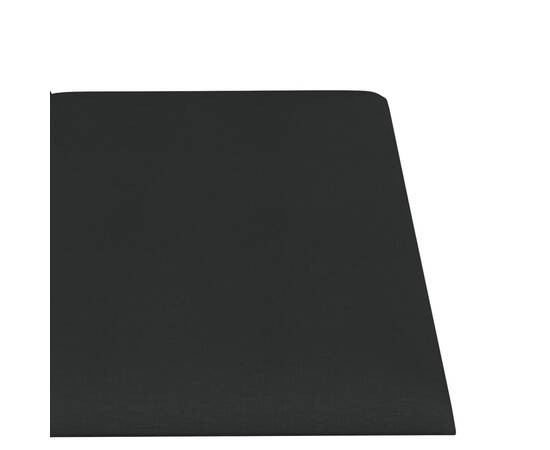 Panouri de perete, 12 buc., negru, 60x15 cm, textil, 1,08 m², 5 image