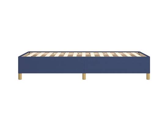 Cadru de pat, albastru, 90x190 cm, material textil, 6 image