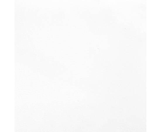 Saltea de pat cu arcuri, alb, 100x200x20 cm, piele ecologică, 6 image