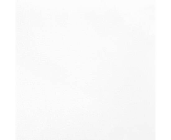Saltea de pat cu arcuri, alb, 140x190x20 cm, piele ecologică, 6 image