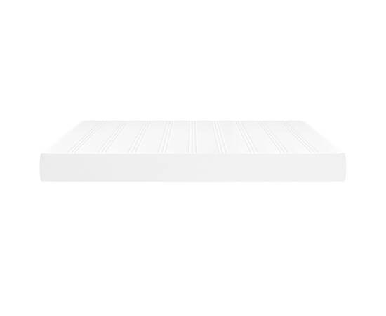 Saltea de pat cu arcuri, alb, 160x200x20 cm, piele ecologică, 4 image