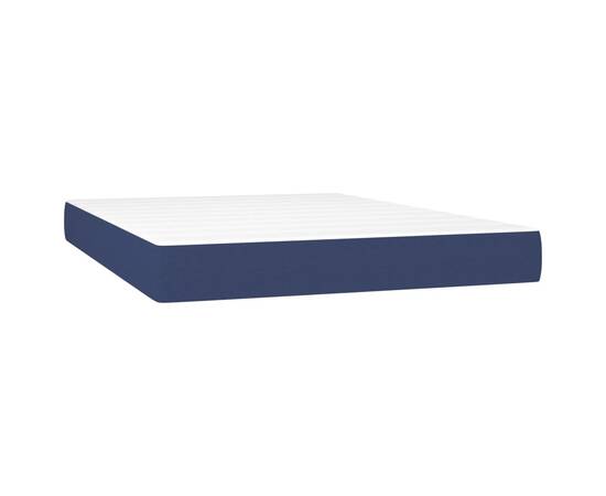 Saltea de pat cu arcuri, albastru, 140x200x20 cm, textil, 2 image