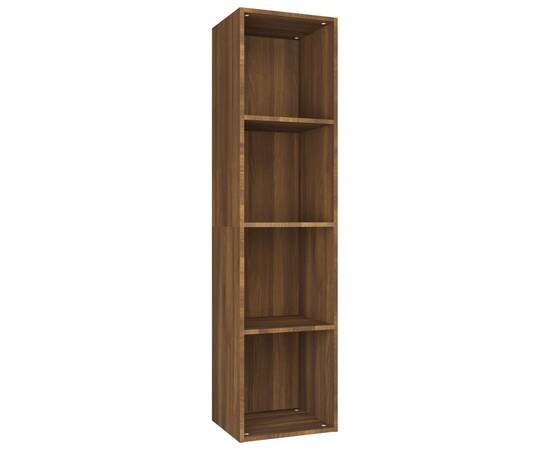 Bibliotecă/dulap tv, stejar maro, 36x30x143 cm, lemn prelucrat, 2 image