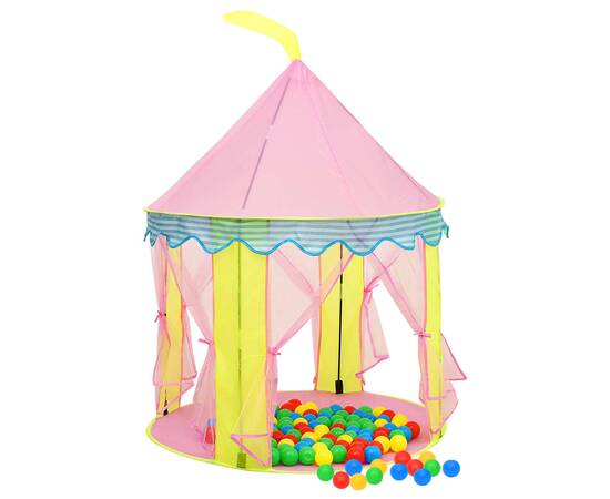 Cort de joacă pentru copii, roz, 100x100x127 cm, 3 image