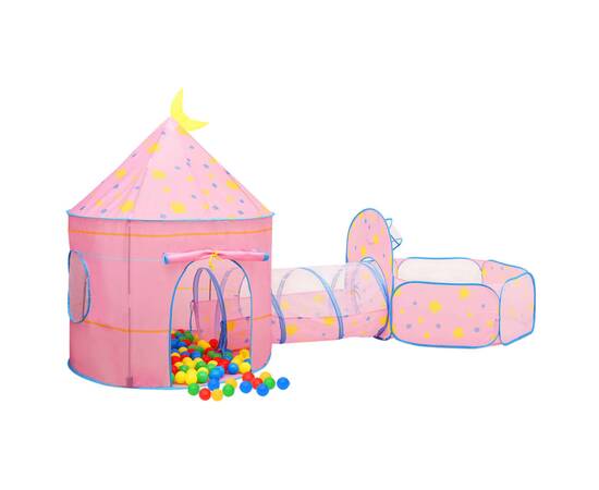 Cort de joacă pentru copii, roz, 301x120x128 cm, 4 image