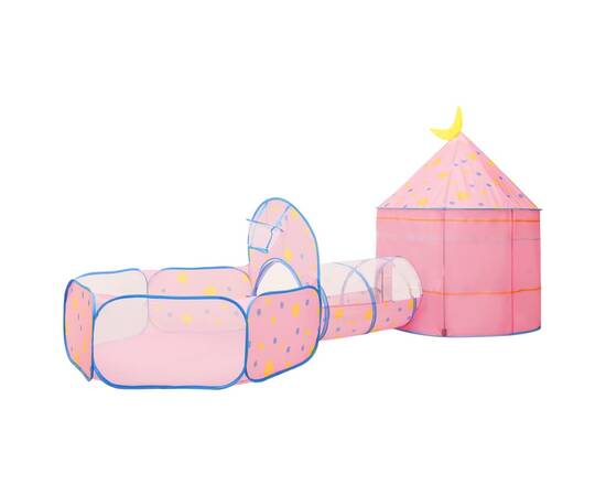 Cort de joacă pentru copii, roz, 301x120x128 cm, 6 image