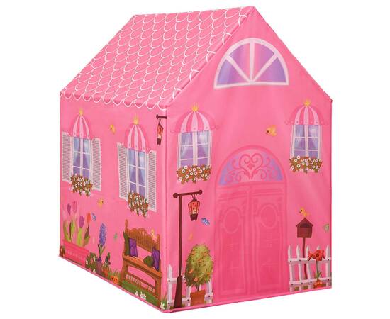 Cort de joacă pentru copii, roz, 69x94x104 cm, 5 image