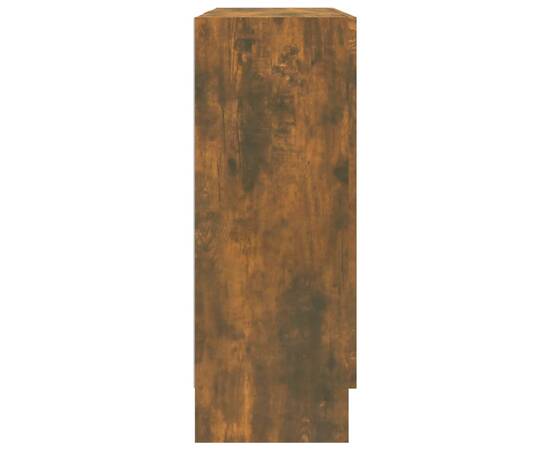 Dulap cu vitrină, stejar fumuriu 82,5x30,5x80 cm lemn prelucrat, 4 image