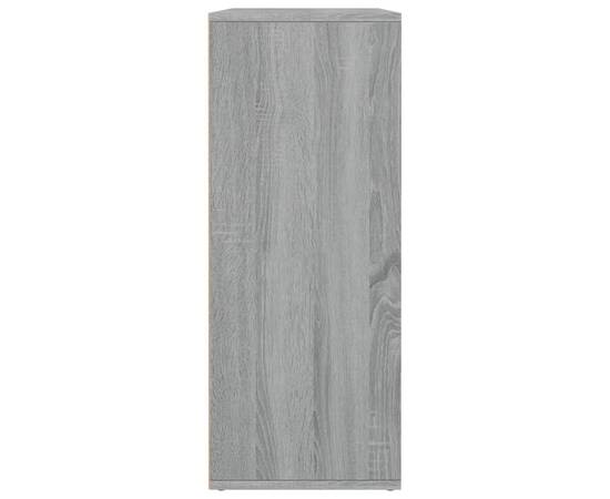 Servantă, gri sonoma, 60x30x75 cm, lemn compozit, 7 image