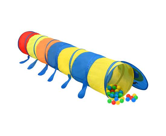 Tunel de joacă pentru copii, multicolor, 245 cm, poliester, 4 image