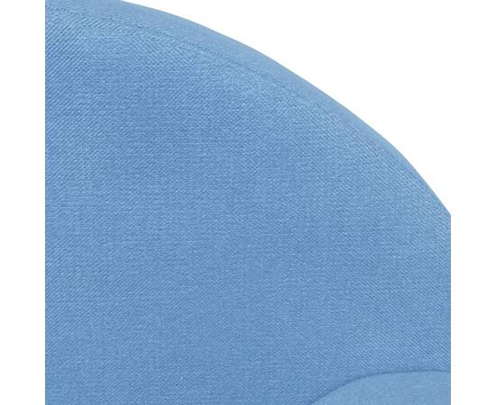 Canapea pentru copii cu 2 locuri, albastru, pluș moale, 6 image