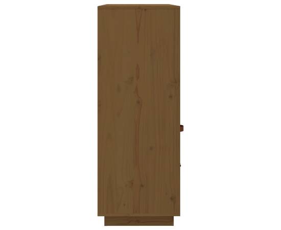 Dulap înalt, maro miere, 100x40x108,5 cm, lemn masiv pin, 7 image