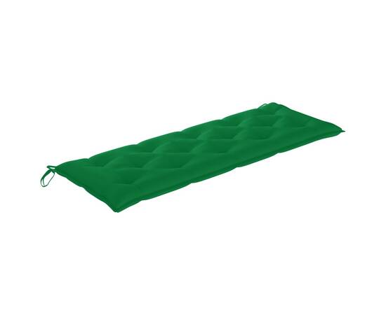 Pernă pentru bancă de grădină, verde, 150x50x7 cm, textil, 2 image