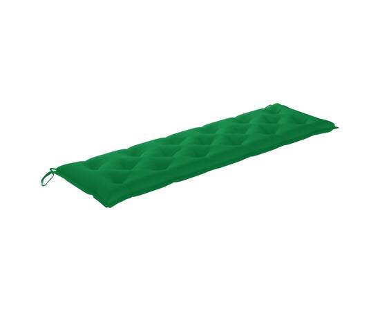 Pernă pentru bancă de grădină, verde, 180x50x7 cm, textil, 2 image
