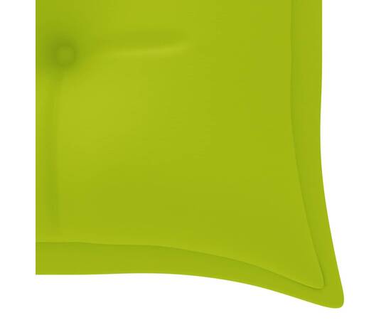 Pernă pentru bancă de grădină, verde aprins, 150x50x7 cm textil, 4 image
