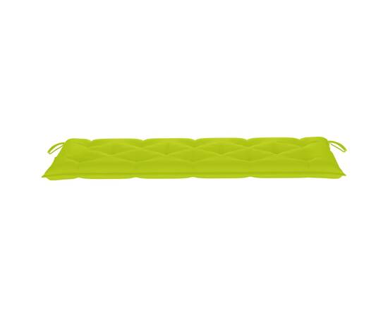 Pernă pentru bancă de grădină, verde aprins, 150x50x7 cm textil, 3 image