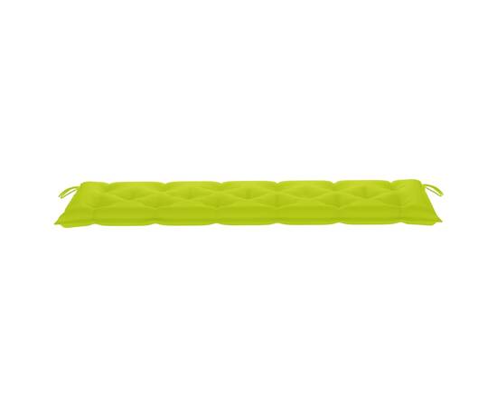 Pernă pentru bancă de grădină, verde crud, 180x50x7 cm, textil, 3 image