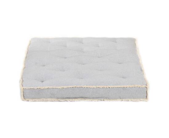 Pernă pentru canapea din paleți, gri, 120 x 80 x 10 cm, 5 image