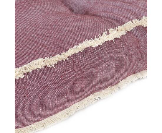 Pernă pentru canapea din paleți, roșu vișiniu, 120x80x10 cm, 7 image