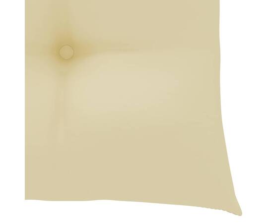 Perne de scaun, 2 buc., alb crem, 40 x 40 x 7 cm, textil, 5 image