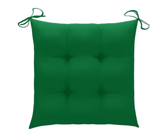 Perne de scaun, 2 buc., verde, 40 x 40 x 7 cm, textil, 2 image