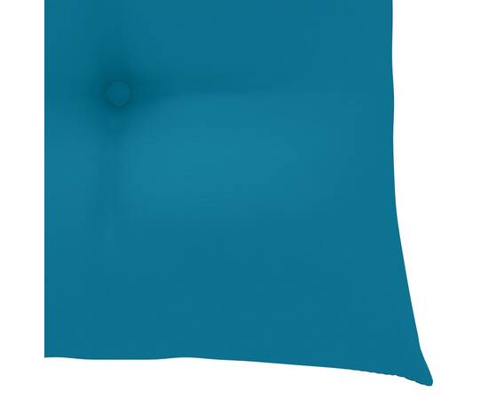 Perne de scaun, 4 buc., albastru deschis, 40x40x7 cm, textil, 5 image
