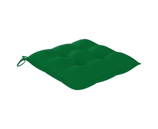 Perne de scaun, 4 buc., verde, 40x40x7 cm, 2 image