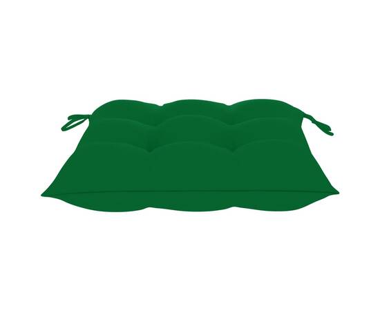 Perne de scaun, 4 buc., verde, 40x40x7 cm, 3 image