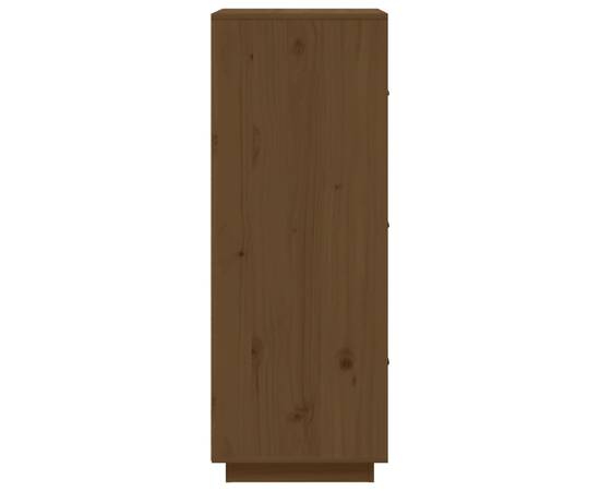 Dulap înalt, maro miere, 34x40x108,5 cm, lemn masiv de pin, 7 image