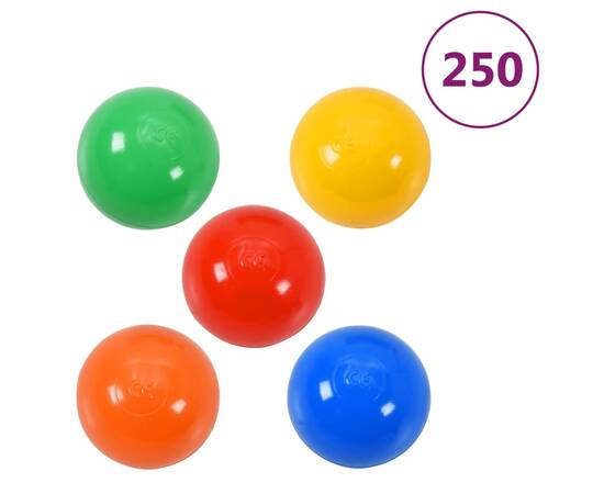 Cort de joacă pentru copii 250 bile, multicolor, 338x123x111 cm, 8 image