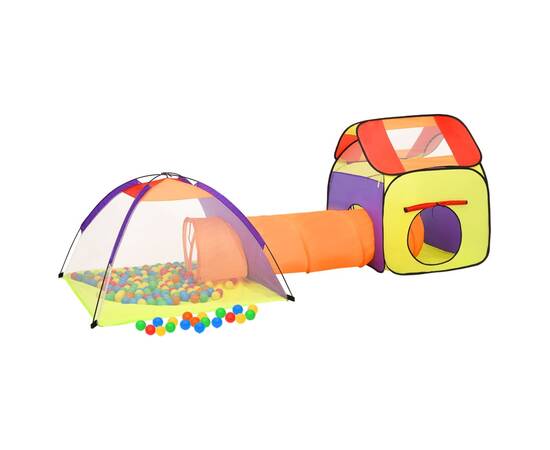 Cort de joacă pentru copii 250 bile, multicolor, 338x123x111 cm, 2 image