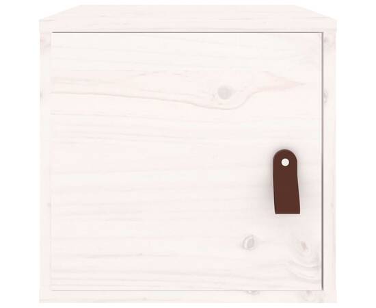 Dulap de perete, alb, 31,5x30x30 cm, lemn masiv de pin, 3 image