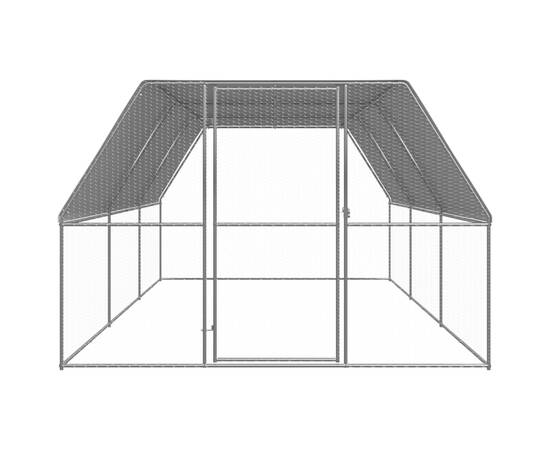 Coteț de păsări pentru exterior, 3x6x2 m, oțel zincat, 2 image