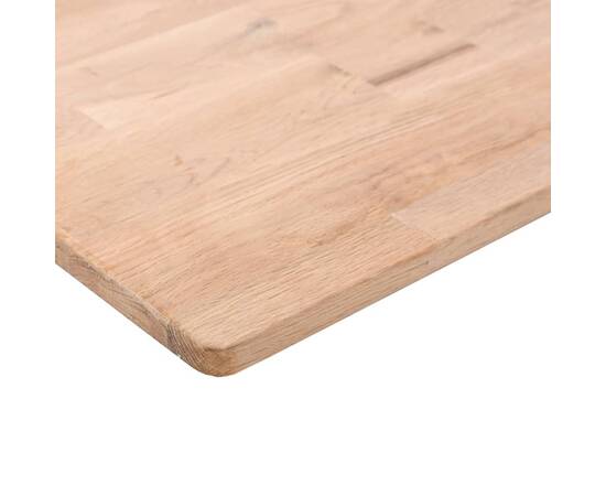 Blat de masă pătrat, 60x60x1,5 cm, lemn masiv stejar netratat, 3 image