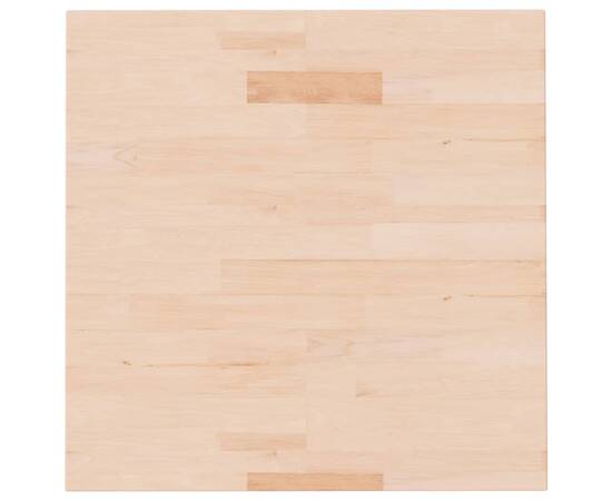 Blat de masă pătrat, 60x60x1,5 cm, lemn masiv stejar netratat, 2 image